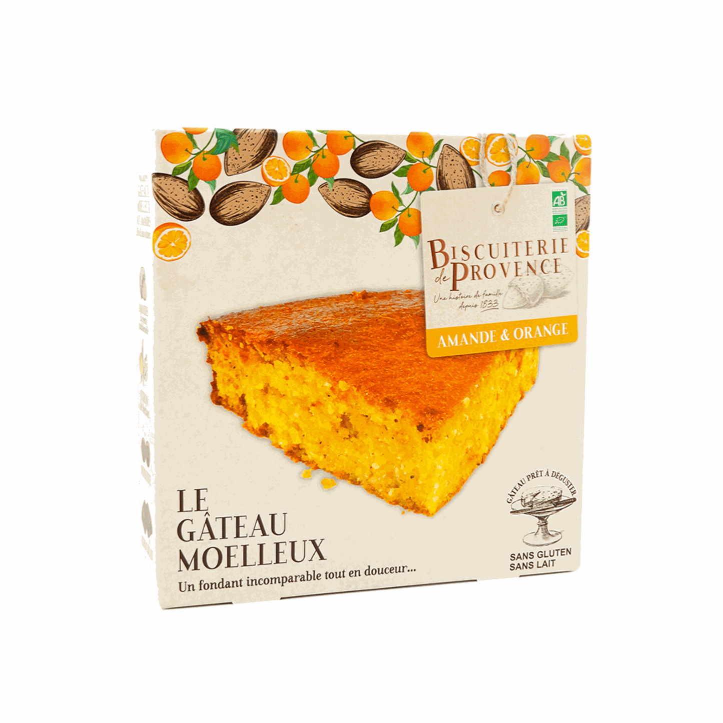 Gateau moelleux orange citron bio sans gluten