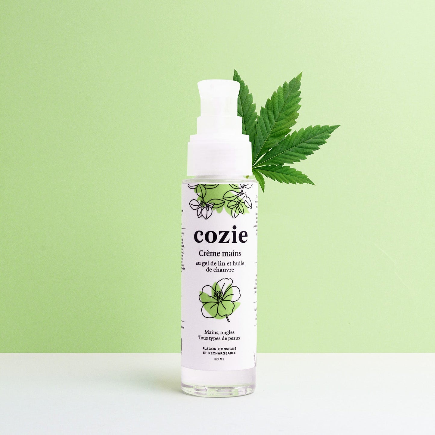 Crème mains au gel de lin et huile de chanvre – 50ml