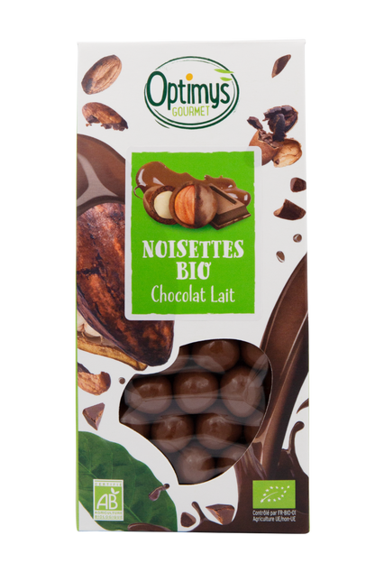 Noisettes chocolat au lait Bio