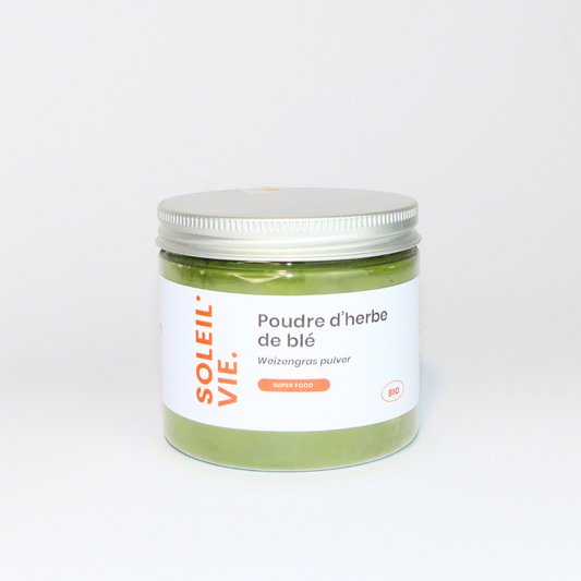 Poudre d'herbe de blé Bio