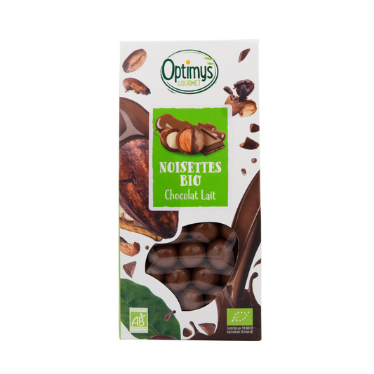 Noisettes chocolat au lait Bio